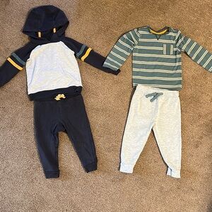 18 month baby boy outfit sets, pants and long sleeves, Caribbean Joe brand